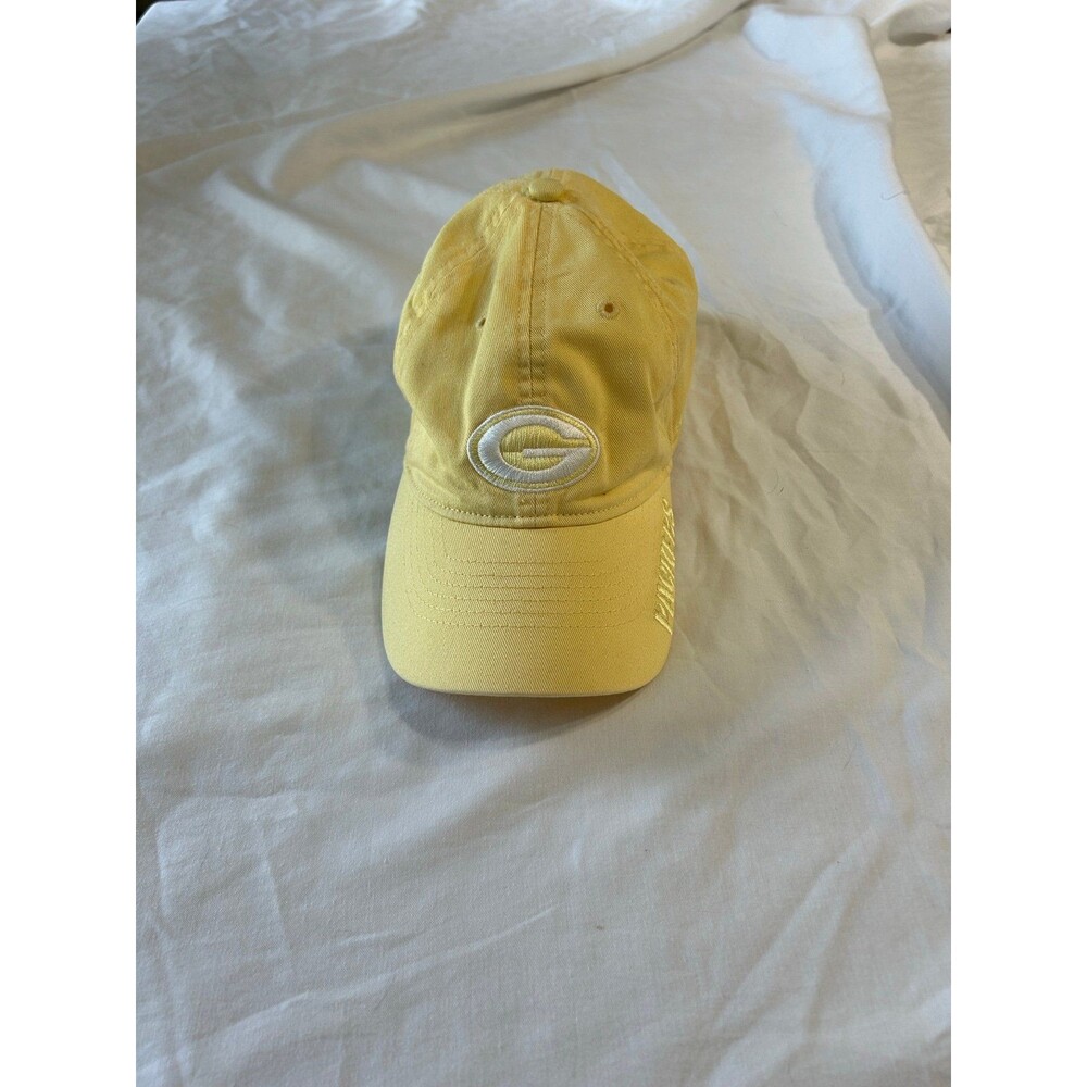 Yellow Baseball Cap with an Embroidered Logo